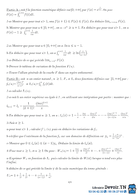 devoir de synthèse 2 math bac Math