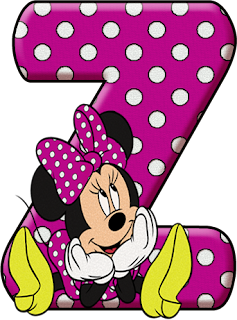 Coqueta Minnie Sentada Frente a Albabeto.