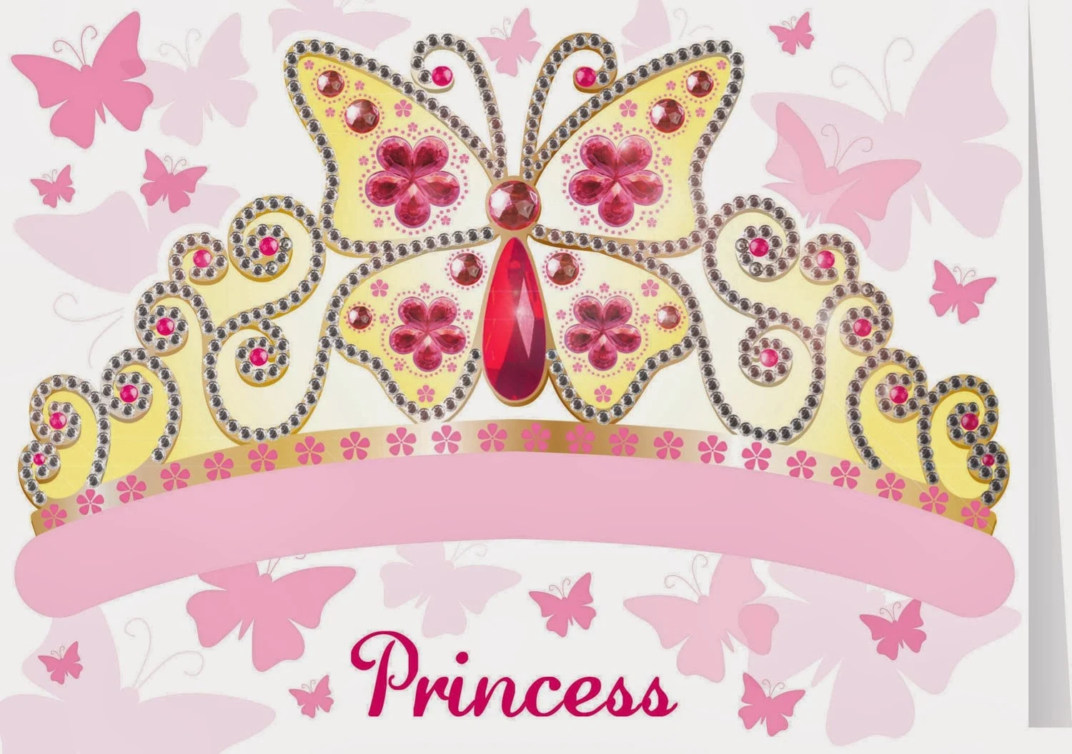 Corona de Princesa para Imprimir Gratis.