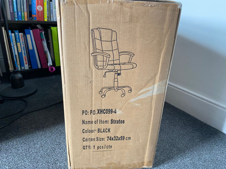 chair in box