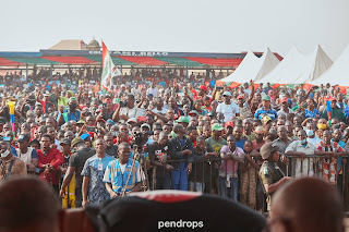 2023 Presidential candidate of the Labour Party (LP), Peter Obi, alongside his running mate, Dr. Yusuf Datti Baba-Ahmed, with their wives, at the venue of his 2023 Presidential campaign rally in Minna, Niger State