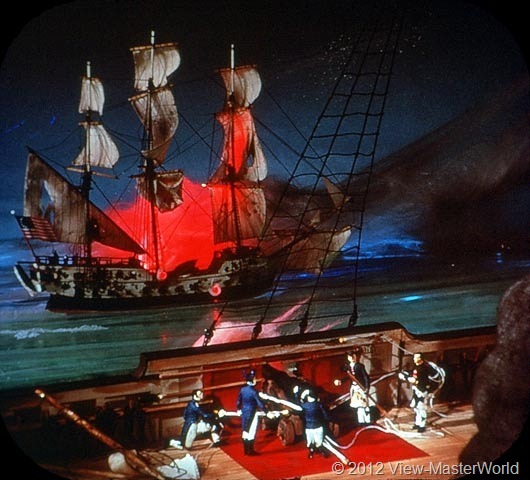 View-Master The Revolutionary War (B810), Scene C5: John Paul Jones' Sea Battle