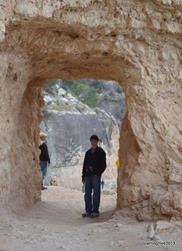 At the tunnel
