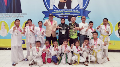 Berprestasi, Tim Taekwondo Kabupaten Way Kanan Memperoleh 7 Medali Emas, 3 Perak, 2 Perunggu