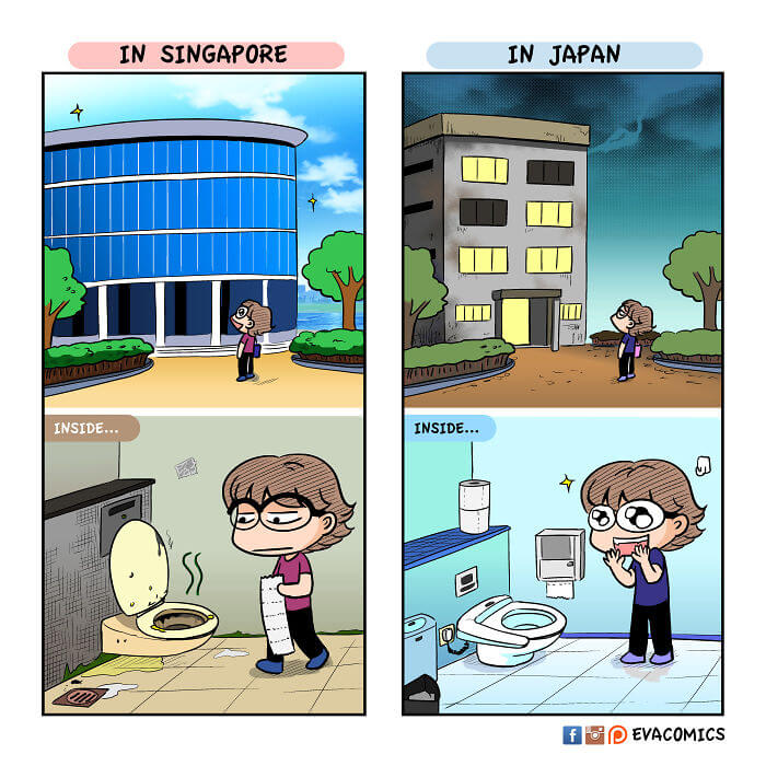 30 Funny Comics That Depict The Cultural Differences Between Japan And The Rest Of The World