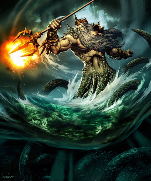 pics of zeus greek god. Poseidon (Greek: Ποσειδῶν