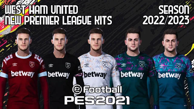 West Ham United Kits Season 2022-2023 For eFootball PES 2021