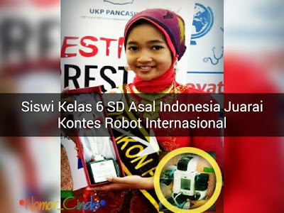 Syahrozad Zalfa Nadia asal Indonesia Juara Kompetisi Robot Internasional Korea Selatan