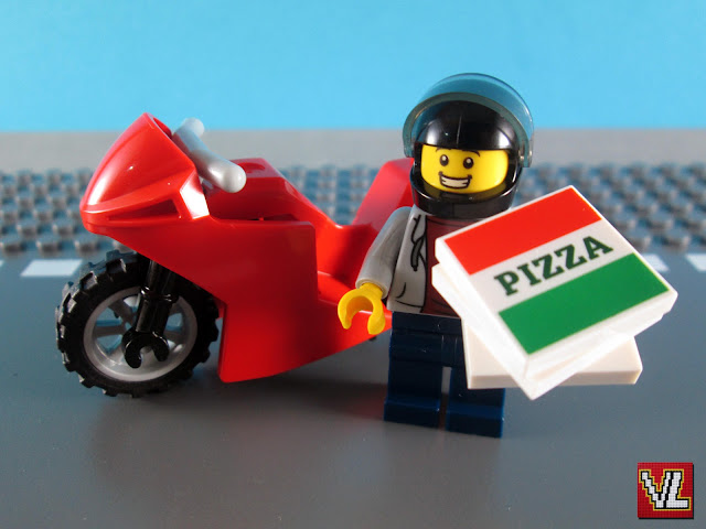 Set LEGO City Magazine Gift 951909 Pizza Delivery Biker (Motociclista Entregador de Pizza)