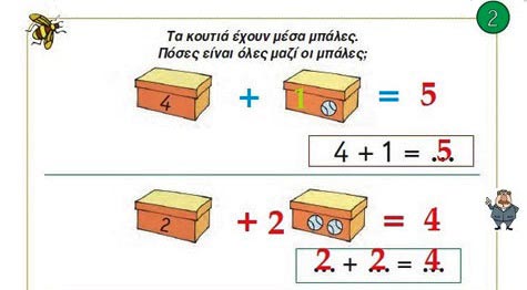 Κεφ. 14 - Γραφή της πρόσθεσης με τη χρήση συμβόλων - Ενότητα 2 - από το https://idaskalos.blogspot.com