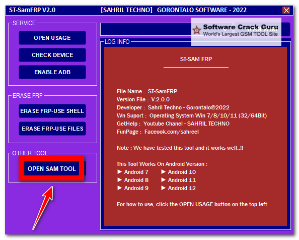 ST Sam FRP Tool V2.0 Latest VersionFree Download