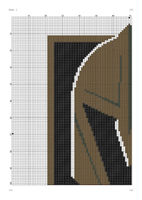 Vegas Golden Knights easy cross stitch pattern