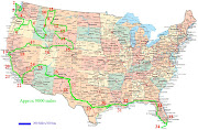 . and Mexico north to the south. One of the states, Alaska, . (road map of usa pictures)