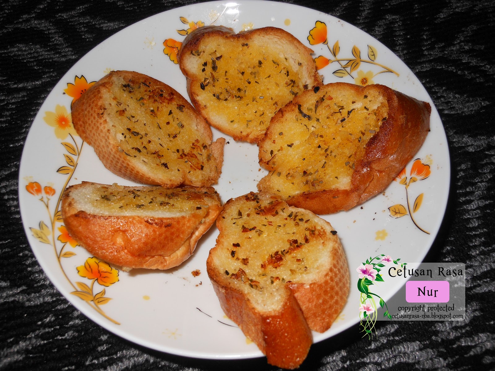 Cetusan Rasa: Menu Minum Petang : Garlic Bread