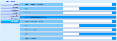 Aplikasi Excel Formulir Pengisian DUPAK Dosen