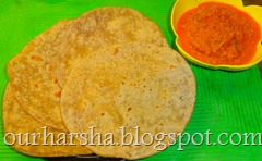 chapathi and Cauliflower-Sweet potato Masala  (2)