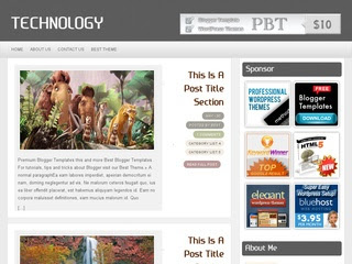 Technology Blogger template