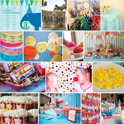 Circus Themed Baby Shower on Custom Inspiration Board  Classic Carnival
