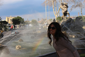 arcobaleno nella fontana di catania