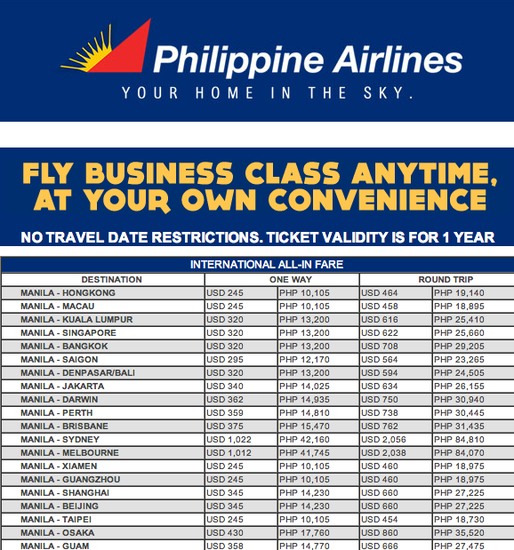 Philippine Airlines Promo 2019 - 2020: PAL Promo: FLY