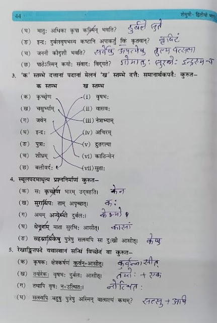 NCERT / CBSE Sanskrit Class 10 SHEMUSHI PART 2 Chapter 5 Janni Tulyavatsala Hindi Translation And Question Answer Solution एनसीईआरटी कक्षा 10 संस्कृत शेमुषी भाग 2 पाठ 5 जननी तुल्यवत्सला हिंदी अनुवाद और अभ्यास कार्य