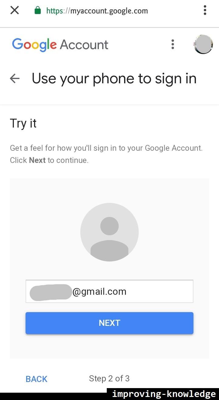 Sign in with your phone instead of a password