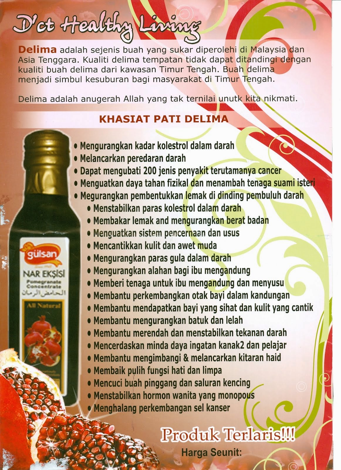 khasiat pati delima gulsan