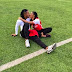Awww, Flavour kisses the love of his life and babymama, Sandra 