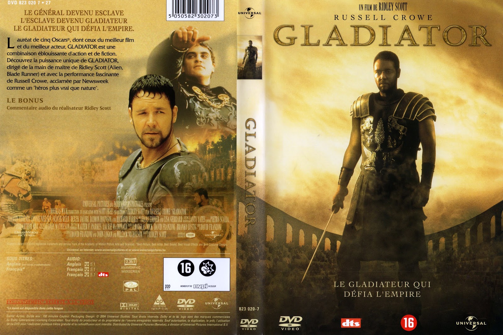 Gladiator Dvd Disk Cover