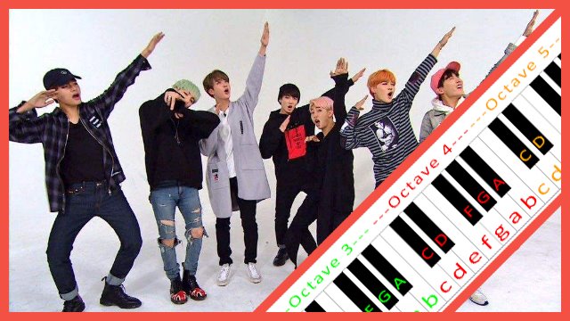 IDOL by BTS Piano / Keyboard Easy Letter Notes for Beginners