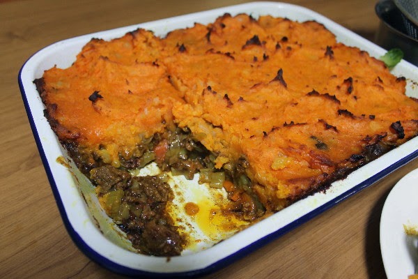 I've been cooking - cottage pie and magic cake