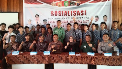 Pemerintah Daerah Bersama TNI Dan Kepolisian Bersinergi Dalam Sosialisasi Penerimaan Calon Siswa TNI