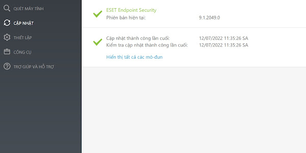 Kích hoạt ESET Endpoint Security đến 05/02/2028 đơn giản.