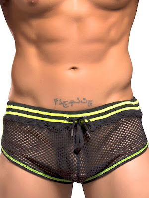 Andrew Christian Net Jogger Shorts Detail Menswear Cool4guys Online Store