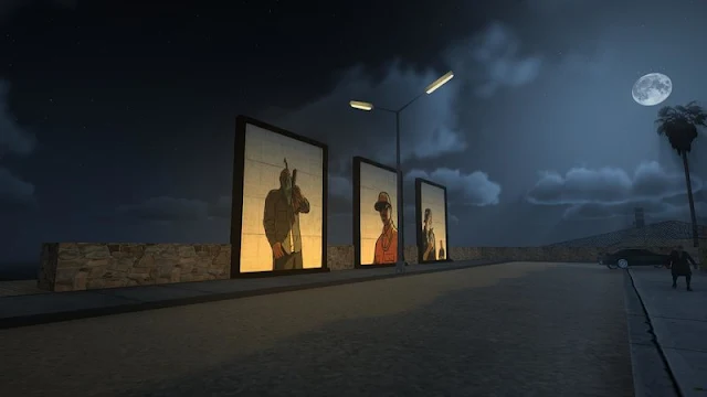 GTA San Andreas Art Work in LS East Beach