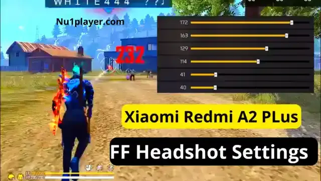 Free Fire Xiaomi Redmi A2+ Headshot Setting