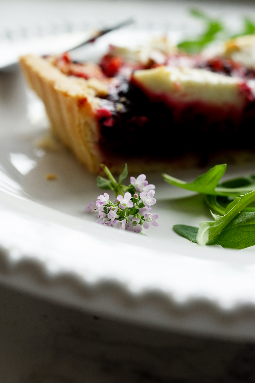 BEETROOT + GOAT'S CHEESE TART.  Barely There Beauty - A 