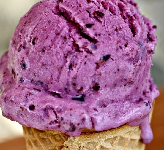 Blueberry Frozen Yogurt #desserts #summer