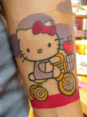 hello kitty tattoos with stars. hello kitty tattoos with stars. You just can#39;t get enough of; You just can#39;t get enough of the Hello Kitty craze that surrounds the beauty and fashion
