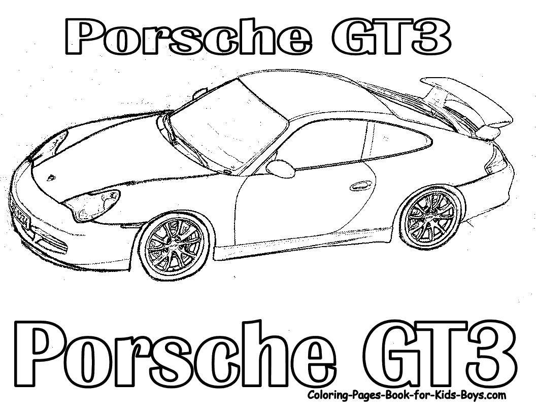 Download transmissionpress: GT3 Porsche Sports Car Picture Coloring ...