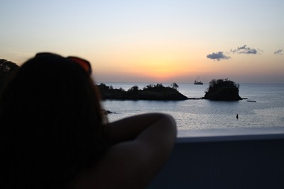 Partida no pôr-do-sol em St. Lucia... ainda na minha eterna busca pela foto perfeita.