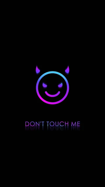 Dont Touch Me iPhone Wallpaper