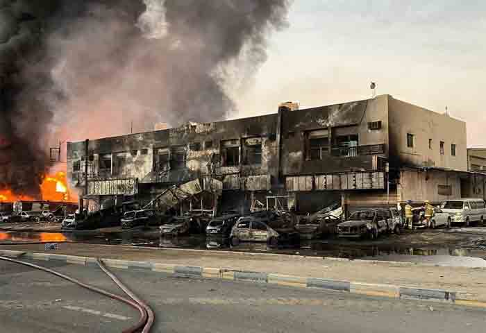 News,World,international,Ajman,Gulf,Fire,Top-Headlines,Latest-News,Police,Vehicles, Firefighters contain blaze in Ajman industrial area