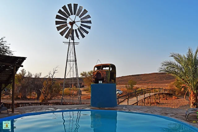 Camping en Fish River Canyon, Namibia