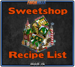 Sweet Shoppe Recipe List