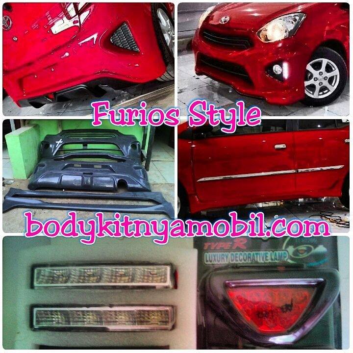 Bemper Ayla Agya Furious Style  Body kit Mobil