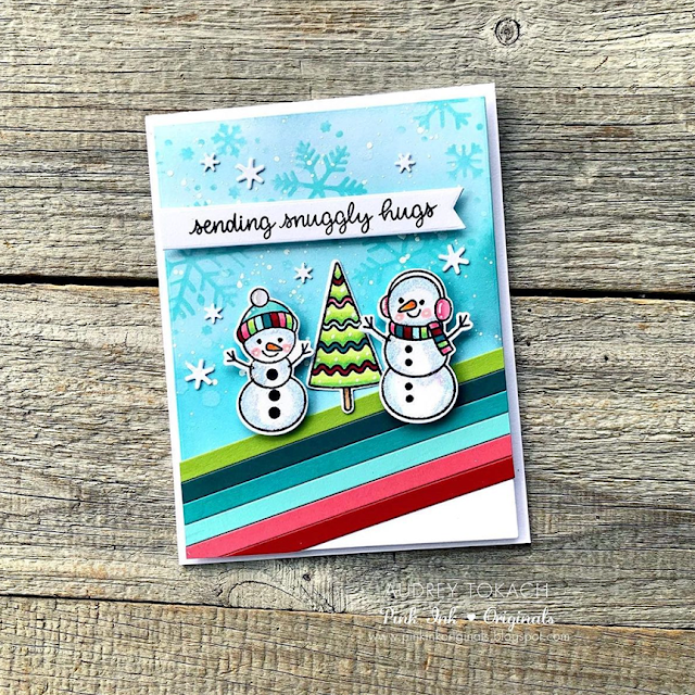 Sunny Studio Stamps: Feeling Frosty Holiday Themed Customer Card by Audrey Tokach