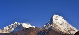Annpurna mountain range Nepal