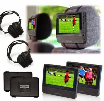CLICK7 Duo Deluxe Value Pack - Includes two 7 DVD Players