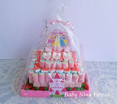 Tarta de chuches princesas